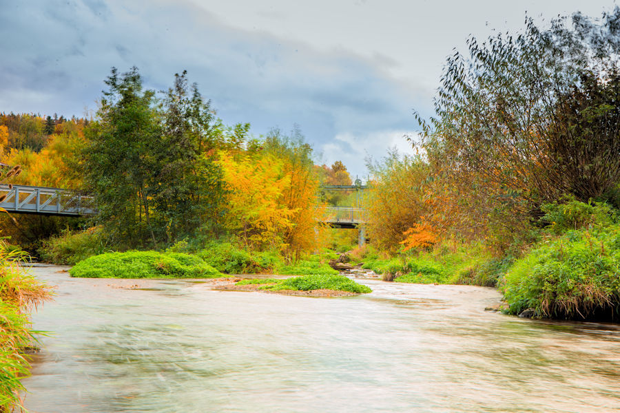 Herbst am Kocher bei Hüttlingen