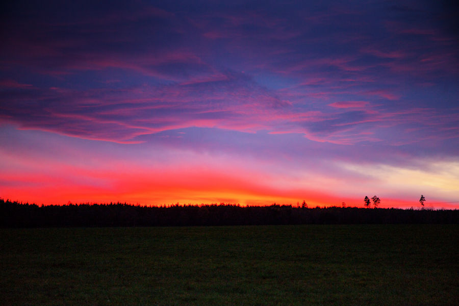 kurz nach Sonnenuntergang