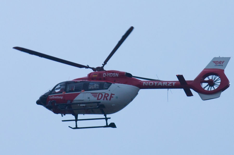 Rettungshubschrauber Christoph 51 der DRF Luftrettung aus Ludwigsburg Pattonville Hubschraubertyp Airbus Helicopters H145