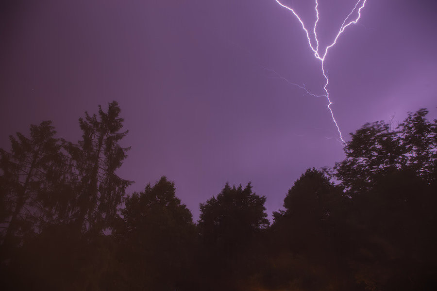 Gewitter mit Blitz