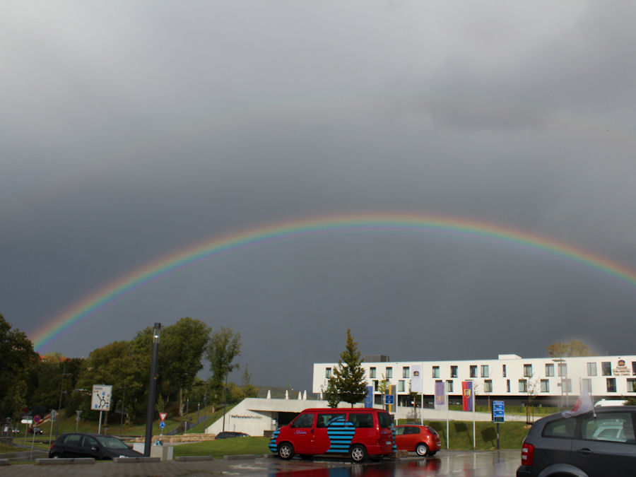 Regenbogen ueber Heidenheim